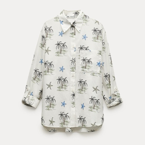 ZARA PRINTED SHIRT - Picture 1 of 1